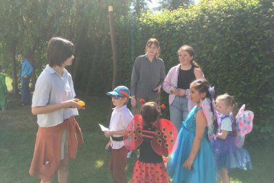 Deváťáci zorganizovali Dětský den v Mateřské školce Elijáš